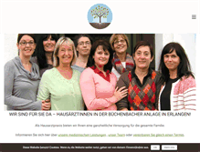 Tablet Screenshot of hausarztpraxis-buechenbach.de
